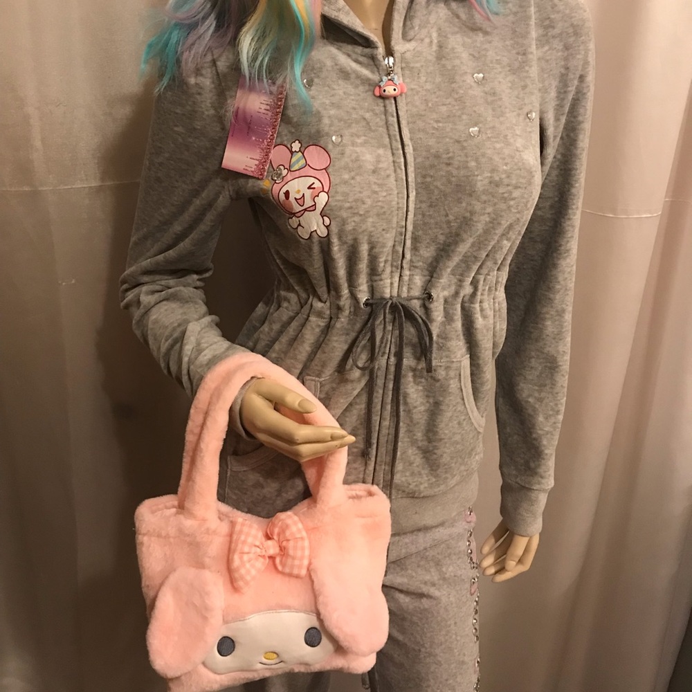 Adorable vintage y2k puff sleeve tracksuit with my melody and crystals💖 - Picture 9 of 16